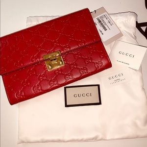 Authentic Gucci Padlock Clutch